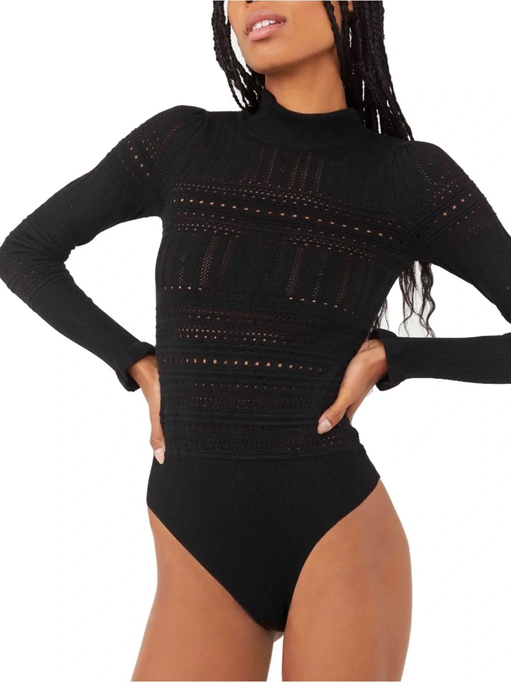 Free People Pointelle Me About It Bodysuit size XS